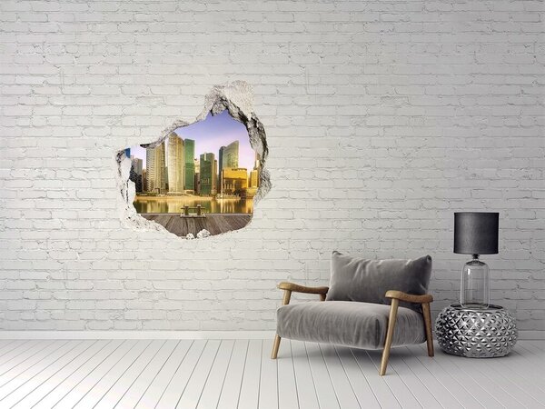 Fototapeta díra na zeď 3D nálepka Singapur nd-p-139906536
