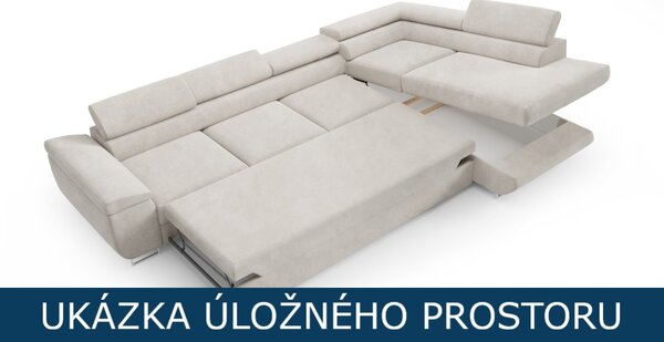 Rozkládací sedací souprava Isabella XL - Kronos 26 Varianta: Levá