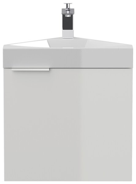 KOUPELNA PRO HOSTY, vysoce lesklá bílá, 52,3 cm MID.YOU - Koupelnové série, Online Only