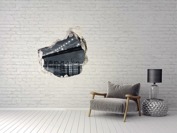 Fototapeta díra na zeď 3D Brooklynský most nd-p-15676398