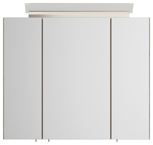 ZRCADLOVÁ SKŘÍŇKA, barvy dubu, 75/62/17 cm MID.YOU - Koupelnové série, Online Only