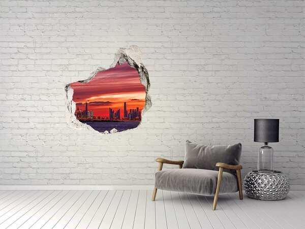Fototapeta díra na zeď 3D Západ slunce Dubaj nd-p-162023907