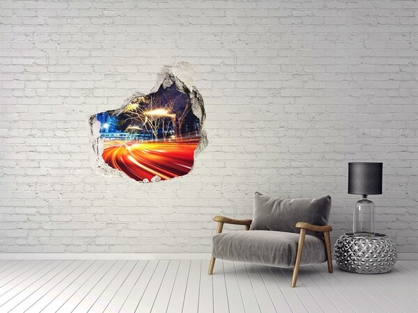 Fototapeta díra na zeď 3D Rychlost ve městě nd-p-159407726