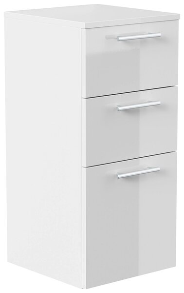 MIDI SKŘÍŇKA, vysoce lesklá bílá, 35,2/75/36,8 cm MID.YOU - Koupelnové série, Online Only