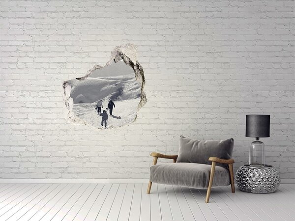 Fototapeta díra na zeď Lyžaři nd-p-192496705