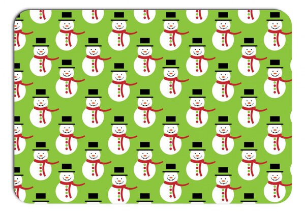 Vánoční prostírání - 153 Sněhulák s kloboukem