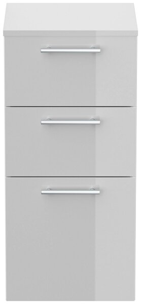 MIDI SKŘÍŇKA, vysoce lesklá bílá, 35,2/75/36,8 cm MID.YOU - Koupelnové série, Online Only