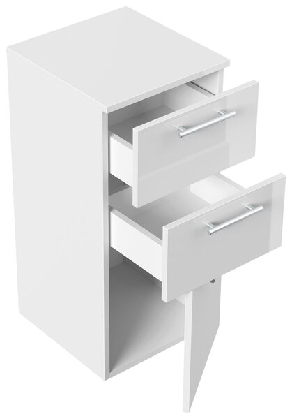 MIDI SKŘÍŇKA, vysoce lesklá bílá, 35,2/75/36,8 cm MID.YOU - Koupelnové série, Online Only