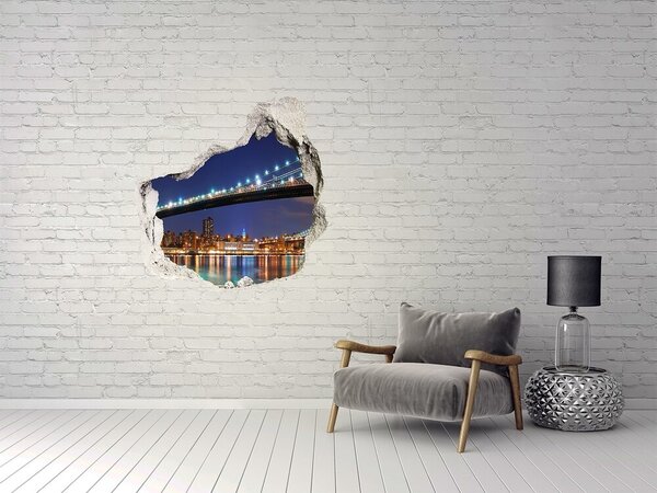 Fototapeta díra na zeď 3D Manhattan New York nd-p-24236764