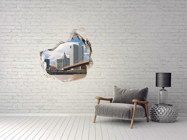 Fototapeta díra na zeď 3D Brooklynský most nd-p-37481066