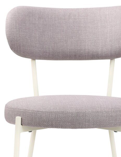 ŽIDLE, bílá, tmavě růžová Tom Tailor - Jídelní židle, Online Only