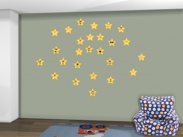 Hvězdy - 01, Dětské samolepky na zeď
