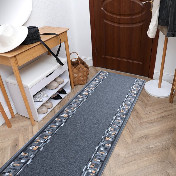 Associated Weavers Běhoun pogumovaný BOMBAY šedý Šíře: 67 cm