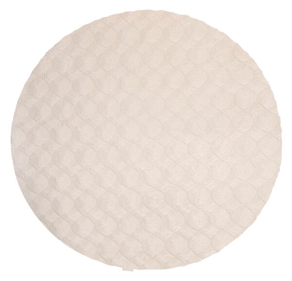 KOBEREC S VYSOKÝM VLASEM, 120/120 cm krémová Kayoom - Online Only koberce & rohožky, Online Only