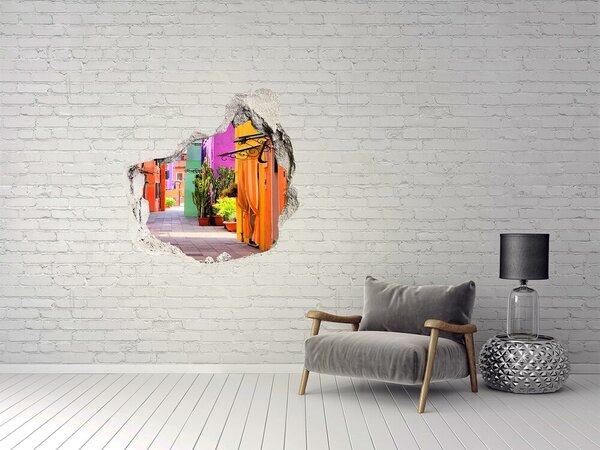 Fototapeta díra na zeď 3D Barevné uličky nd-p-51805031
