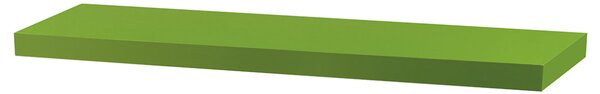 Nástěnná polička 80cm, barva zelená
