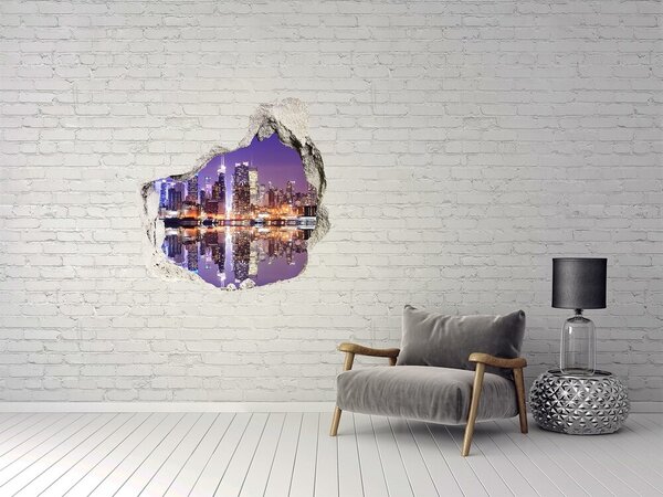 Fototapeta díra na zeď 3D Manhattan New York nd-p-52706281