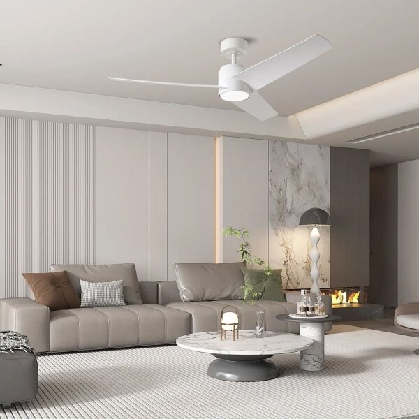 ZEVENTI - LED Stropní ventilátor ORVIETO LED/18W/230V Wi-Fi Tuya bílá + DO