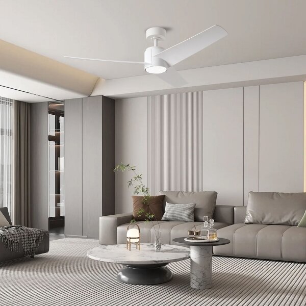 ZEVENTI - LED Stropní ventilátor ORVIETO LED/18W/230V Wi-Fi Tuya bílá + DO