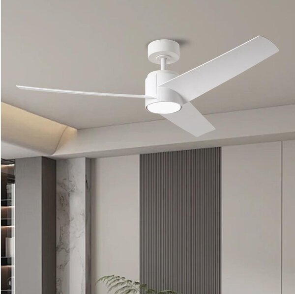 ZEVENTI - LED Stropní ventilátor ORVIETO LED/18W/230V Wi-Fi Tuya bílá + DO