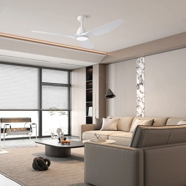 ZEVENTI - LED Stropní ventilátor URBINO LED/20W/230V Wi-Fi Tuya bílá + DO