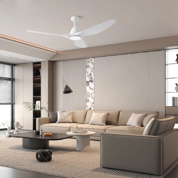 ZEVENTI - LED Stropní ventilátor URBINO LED/20W/230V Wi-Fi Tuya bílá + DO
