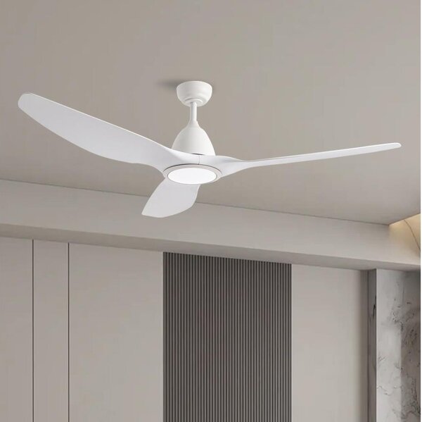 ZEVENTI - LED Stropní ventilátor URBINO LED/20W/230V Wi-Fi Tuya bílá + DO