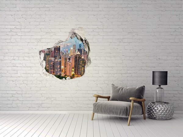 Fototapeta díra na zeď 3D nálepka Hongkong nd-p-52987646