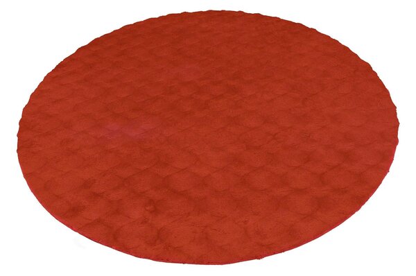 KOBEREC S VYSOKÝM VLASEM, 120/120 cm červená Kayoom - Online Only koberce & rohožky, Online Only