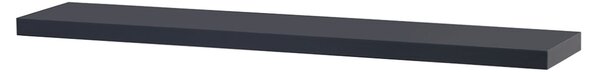 Nástěnná polička 120cm, barva šedivá - matná