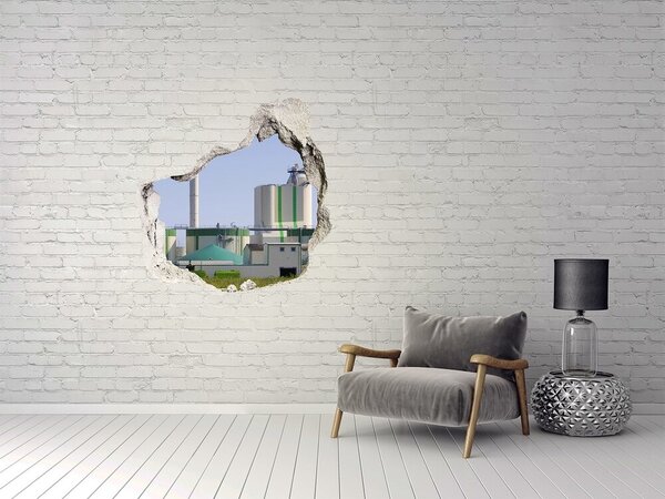 Fototapeta díra na zeď 3D Bioplynárna nd-p-55450466