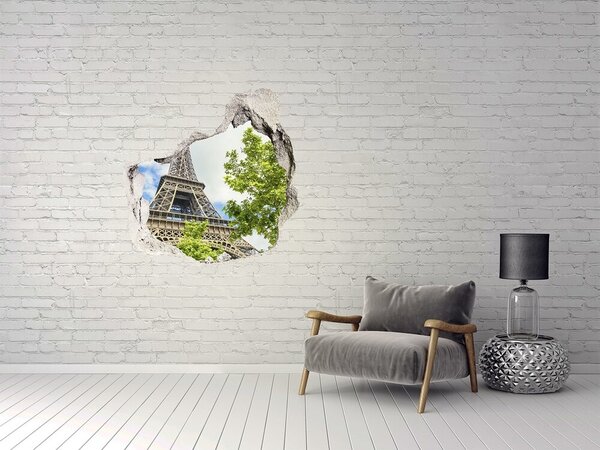 Fototapeta díra na zeď 3D Eiffelova věž Paříž nd-p-57097253