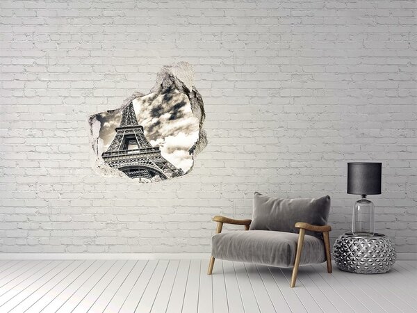 Fototapeta díra na zeď 3D Eiffelova věž Paříž nd-p-57669652