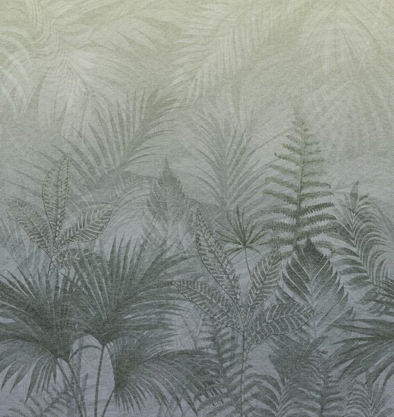 Vliesová obrazová tapeta na zeď, šedá, kapradiny, TND29097, Terra Nova, Decoprint