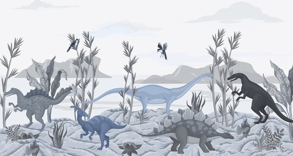 Fototapety Dinosauři, Fototapety dětské, Fototapety dinosauři, w03562v2 : uwalls.cz