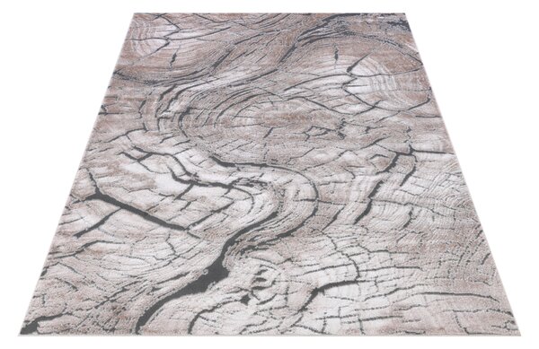 Makro Abra Moderní kusový koberec COMO SW41A Staré dřevo světle béžový Rozměr: 80x150 cm