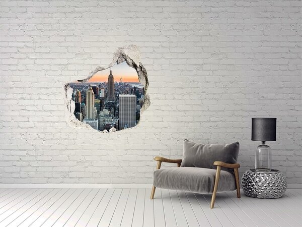 Fototapeta díra na zeď 3D New York nd-p-60595305