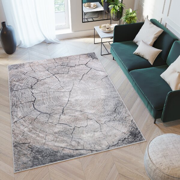 Makro Abra Moderní kusový koberec COMO RE41A Staré Dřevo šedý Rozměr: 120x170 cm