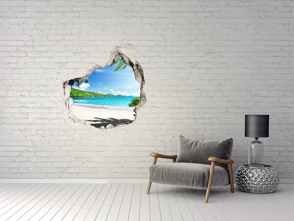 Nálepka fototapeta 3D na zeď Seychely pláž nd-p-61788906