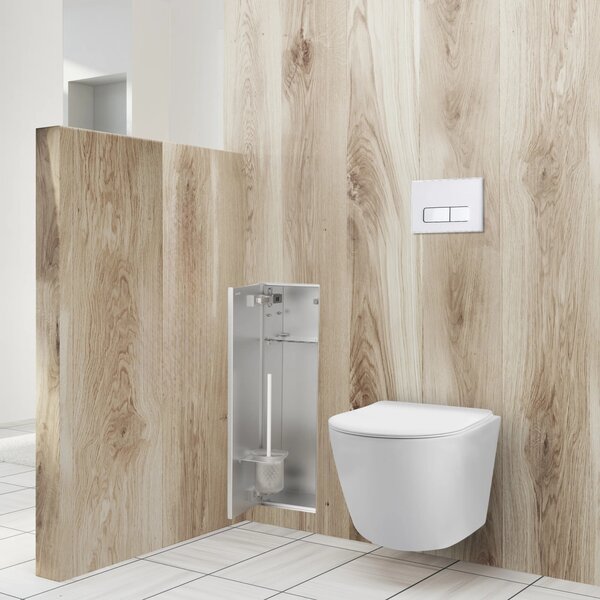 Balneo Wall-Box Brush skrytý modul na wc štětku ocel B0401060105-02