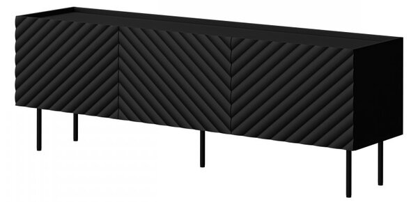 TV skříňka Grotzi 165 3D (černá)