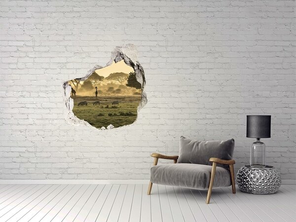 Nálepka fototapeta 3D Žirafy na savaně nd-p-64472028