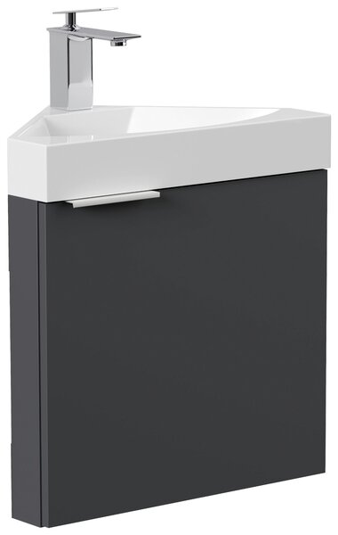 KOUPELNA PRO HOSTY, barvy grafitu, 52,3 cm MID.YOU - Koupelnové série, Online Only