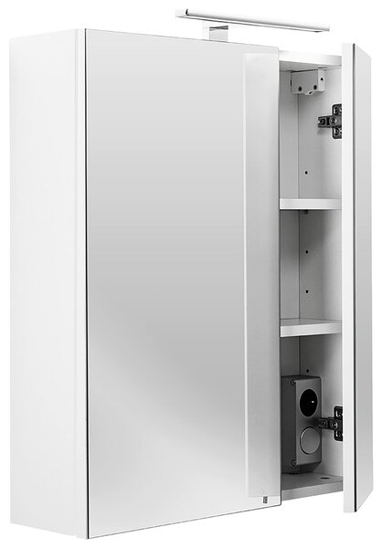 ZRCADLOVÁ SKŘÍŇKA, bílá, 60/68/16 cm MID.YOU - Koupelnové série, Online Only
