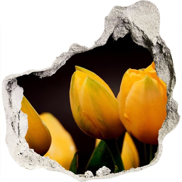 Samolepící díra nálepka Žluté tulipány nd-p-64836622