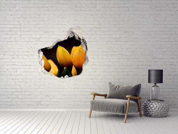 Samolepící díra nálepka Žluté tulipány nd-p-64836622