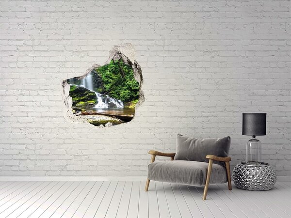 Nálepka fototapeta 3D výhled Vodopád v lese nd-p-65742204