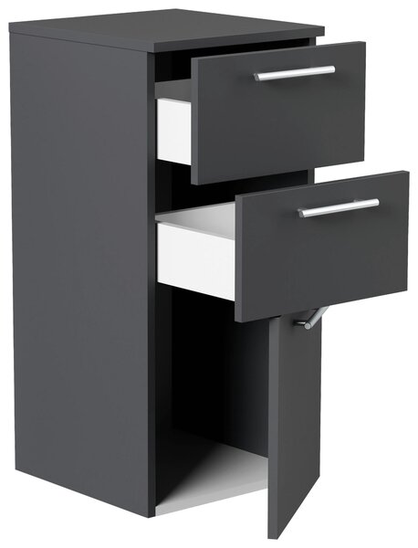 MIDI SKŘÍŇKA, barvy grafitu, 35,2/75/36,8 cm MID.YOU - Koupelnové série, Online Only