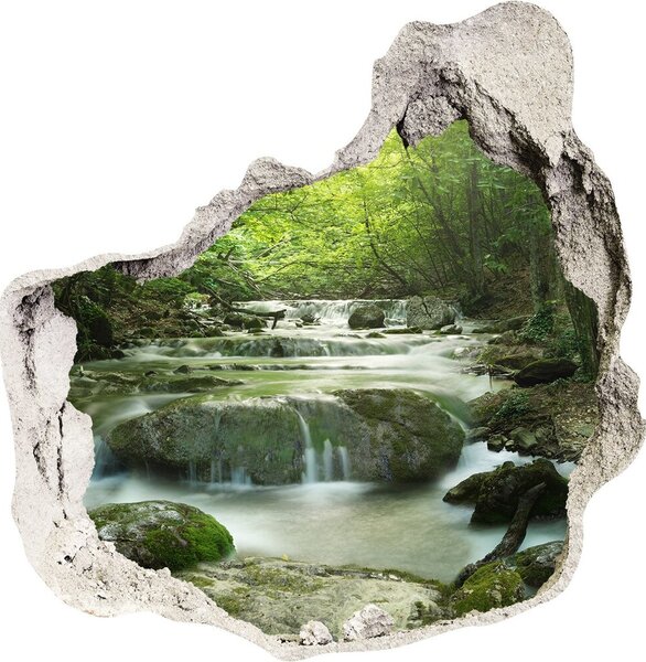 Nálepka fototapeta 3D výhled Vodopád v lese nd-p-65985516
