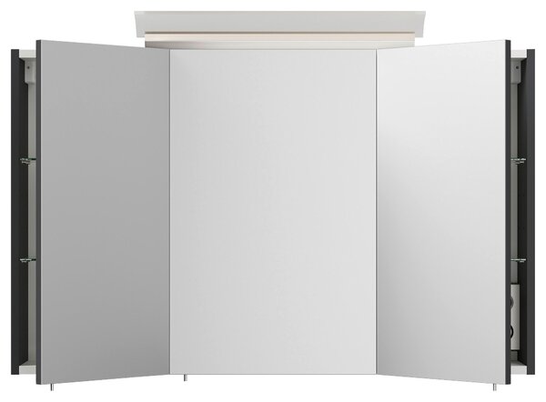 ZRCADLOVÁ SKŘÍŇKA, barvy grafitu, 120/62,5/17 cm MID.YOU - Online Only koupelnové skříňky, Online Only